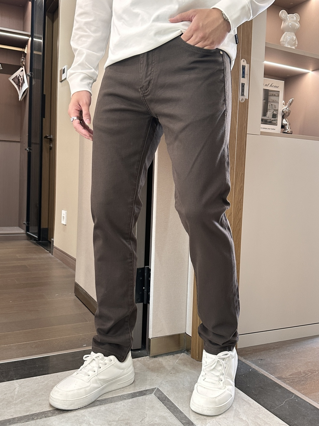 FD 2025新款！高端订制修身商务直筒牛仔裤 原版五金辅料 日常商务休闲都完全适用的款，上身效果超正，