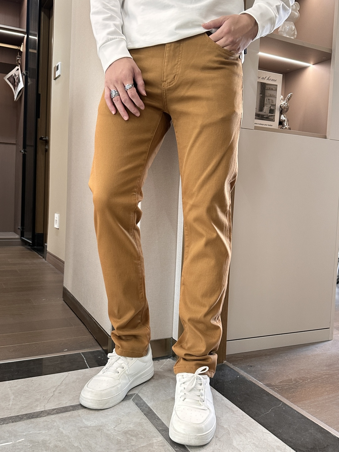 FD 2025新款！高端订制修身商务直筒牛仔裤 原版五金辅料 日常商务休闲都完全适用的款，上身效果超正，