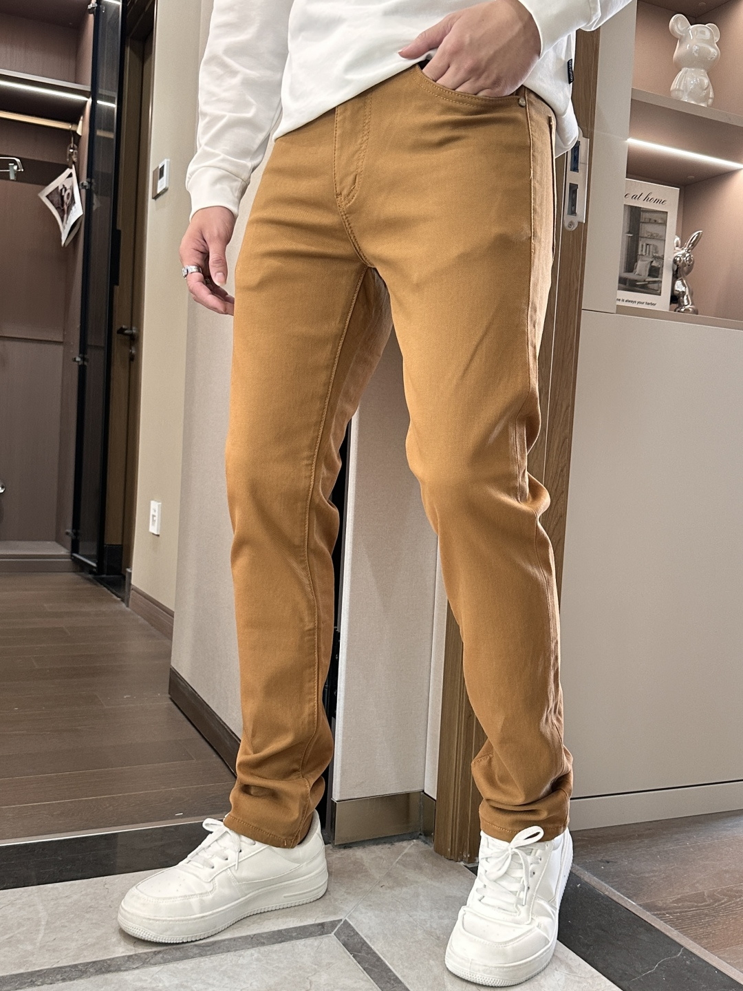 FD 2025新款！高端订制修身商务直筒牛仔裤 原版五金辅料 日常商务休闲都完全适用的款，上身效果超正，