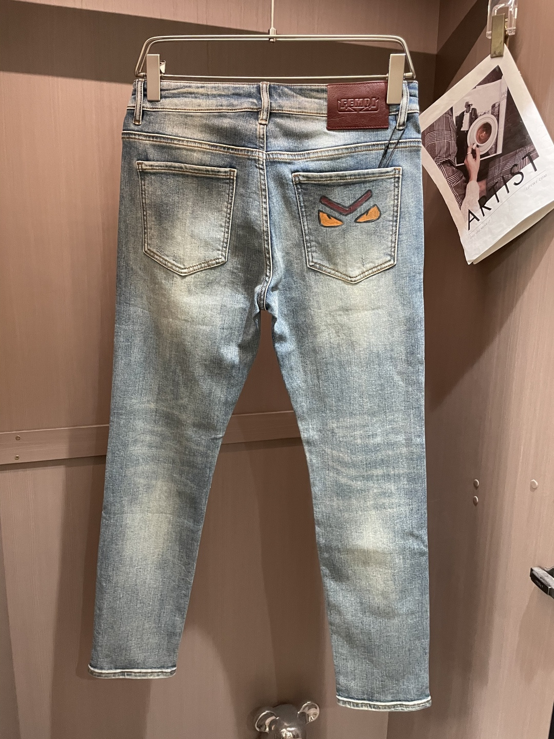 FD 2025新款！高端订制修身商务直筒牛仔裤 原版五金辅料 日常商务休闲都完全适用的款，上身效果超正，