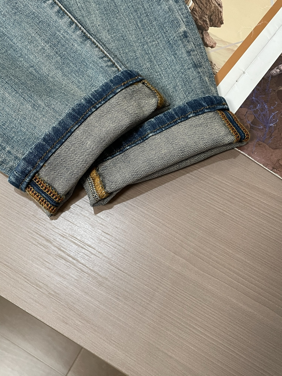 FD 2025新款！高端订制修身商务直筒牛仔裤 原版五金辅料 日常商务休闲都完全适用的款，上身效果超正，