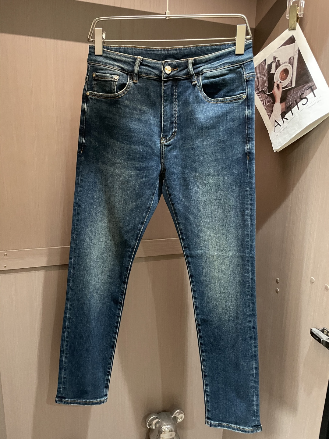 FD 2025新款！高端订制修身商务直筒牛仔裤 原版五金辅料 日常商务休闲都完全适用的款，上身效果超正，