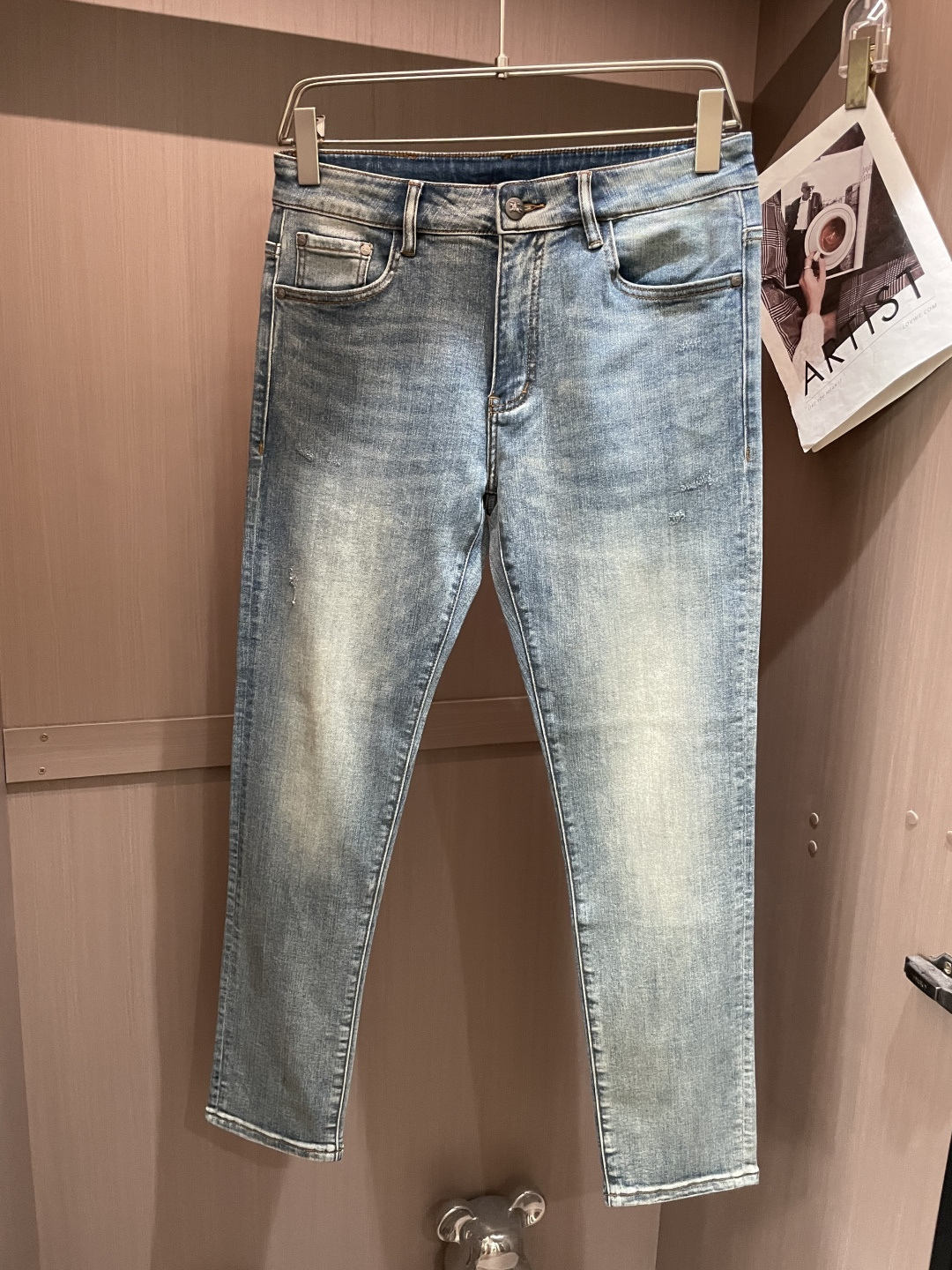 Bur 2025新款！高端订制修身商务直筒牛仔裤 原版五金辅料 日常商务休闲都完全适用的款，上身效果超正