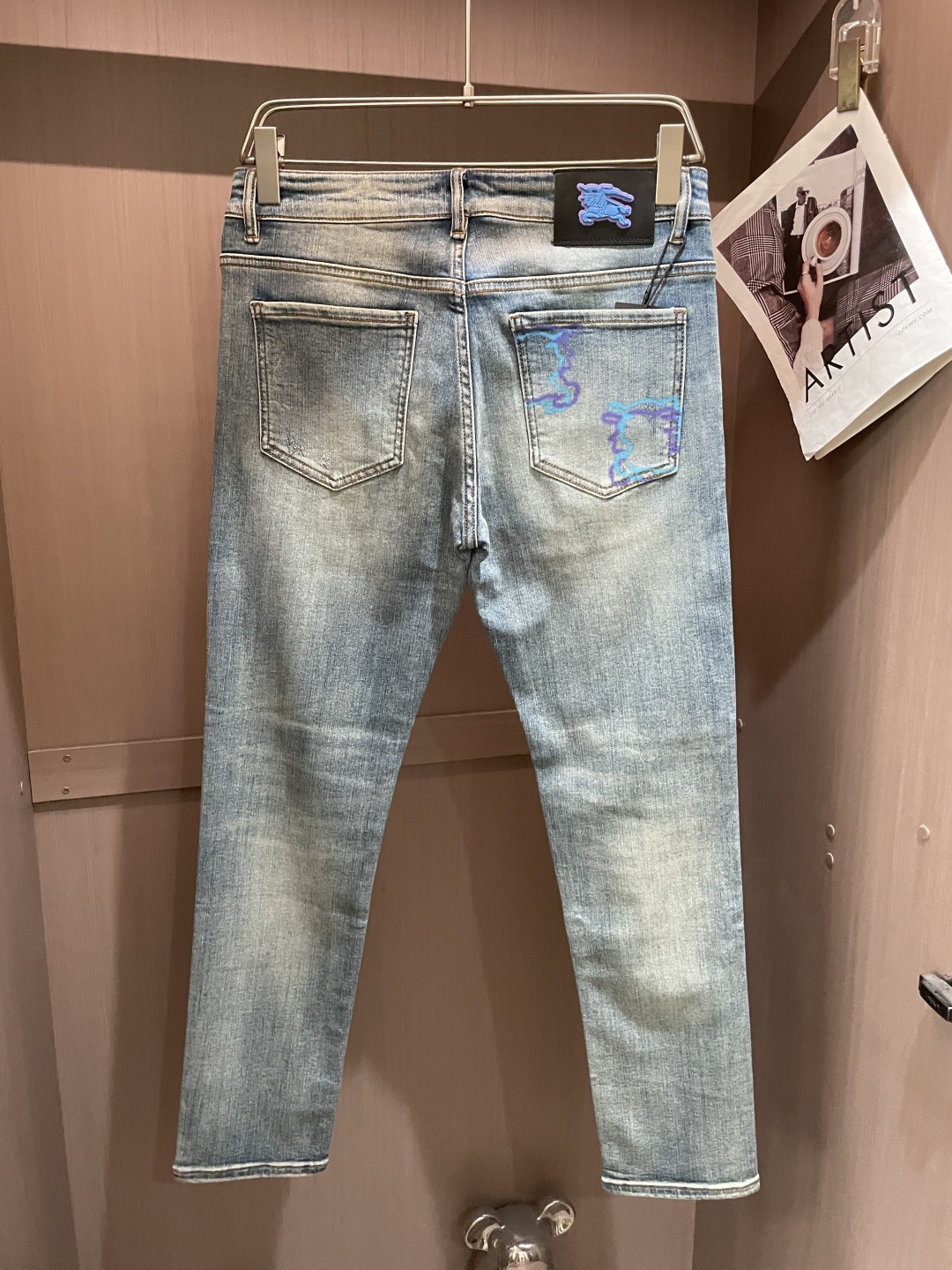 Bur 2025新款！高端订制修身商务直筒牛仔裤 原版五金辅料 日常商务休闲都完全适用的款，上身效果超正