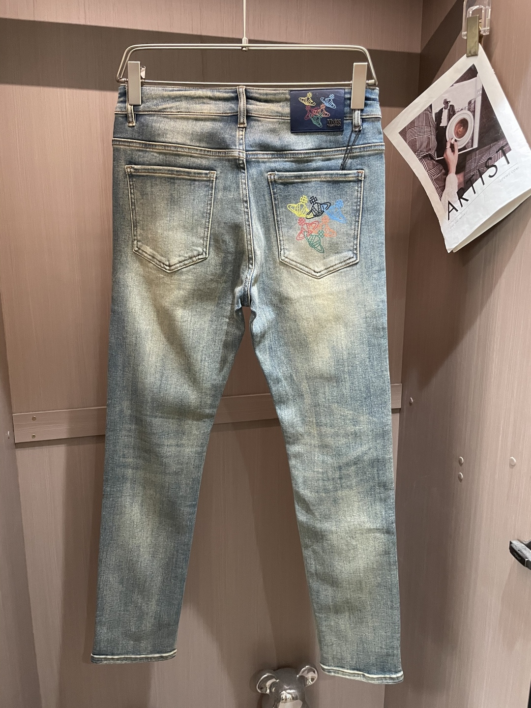 西太后 2025新款！高端订制修身商务直筒牛仔裤 原版五金辅料 日常商务休闲都完全适用的款，上身效果超正