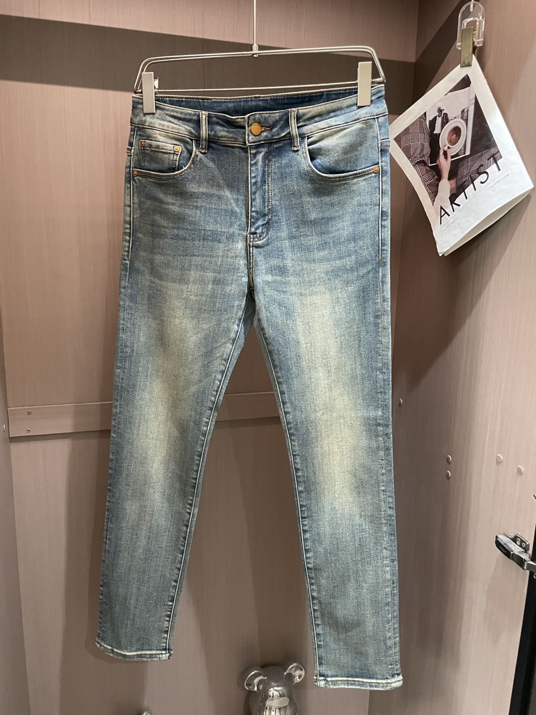 西太后 2025新款！高端订制修身商务直筒牛仔裤 原版五金辅料 日常商务休闲都完全适用的款，上身效果超正