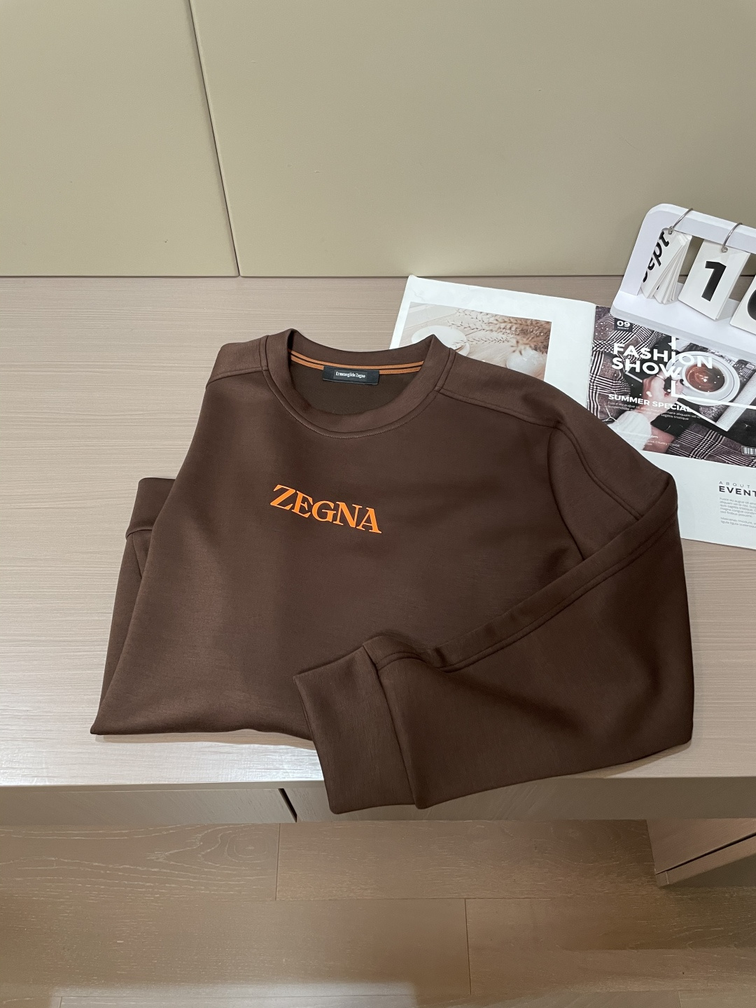 杰尼亚 25秋冬家族男士高端圆领运动长袖卫衣，香港洋行渠道货，纯正血统品质，25年秋冬 新款，经典王牌系