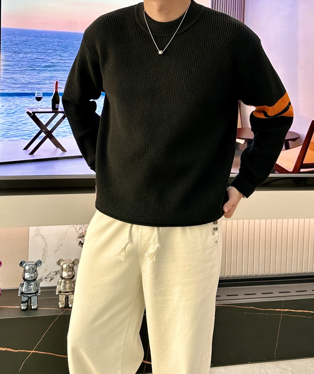 杰尼亚 重磅推荐！2025aw秋冬新款 专柜同步 时尚经典基础款针织衫 秋冬必备款 采用针织衫加厚毛衣，