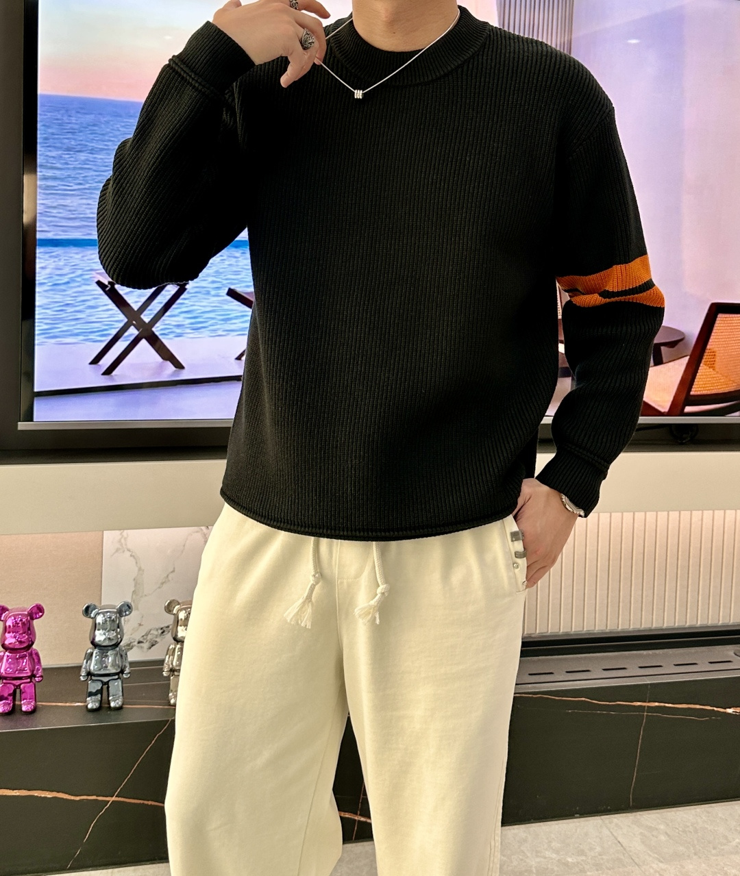 杰尼亚 重磅推荐！2025aw秋冬新款 专柜同步 时尚经典基础款针织衫 秋冬必备款 采用针织衫加厚毛衣，