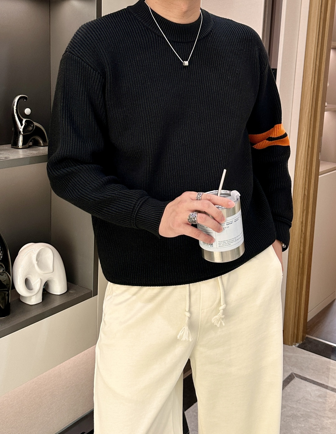 杰尼亚 重磅推荐！2025aw秋冬新款 专柜同步 时尚经典基础款针织衫 秋冬必备款 采用针织衫加厚毛衣，