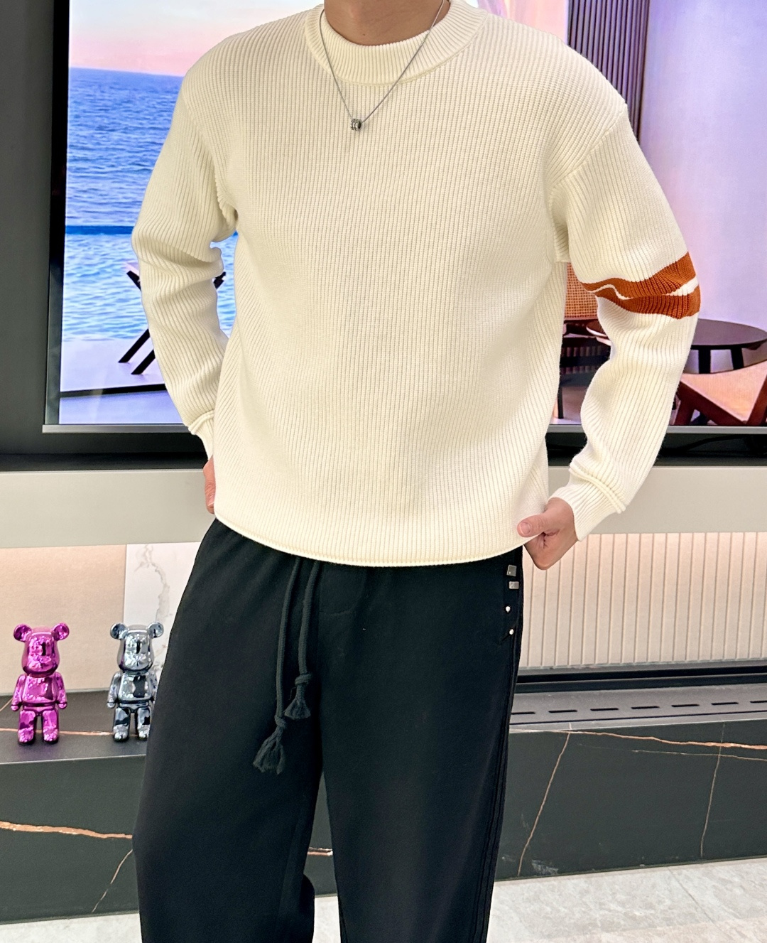 NO:539296,Jenya Recommended!  2025aw autumn and winter new style, counter synchronization, fashionable and classic basic sweaters, essentials for autumn and winter, use sweaters with thick sweaters, exquisite, simple and generous, brand elements embellishment design, no too complicated craftsmanship, what you play is the fusion of design and material, simple European style, autumn and winter basement artifact!  Size m-xxxl, zegna,sweaters,alexander wang19860909杰尼亚 重磅推荐！2025aw秋冬新款 专柜同步 时尚经典基础款针织衫 秋冬必备款 采用针织衫加厚毛衣,精致简洁大方 品牌元素点缀设计 没有过多复杂的工艺 玩的就是设计与材质的融合 简约的欧风 秋冬季打底神器！ 尺码m-xxxl,,zegna,sweaters,alexander wang,Men's clothing