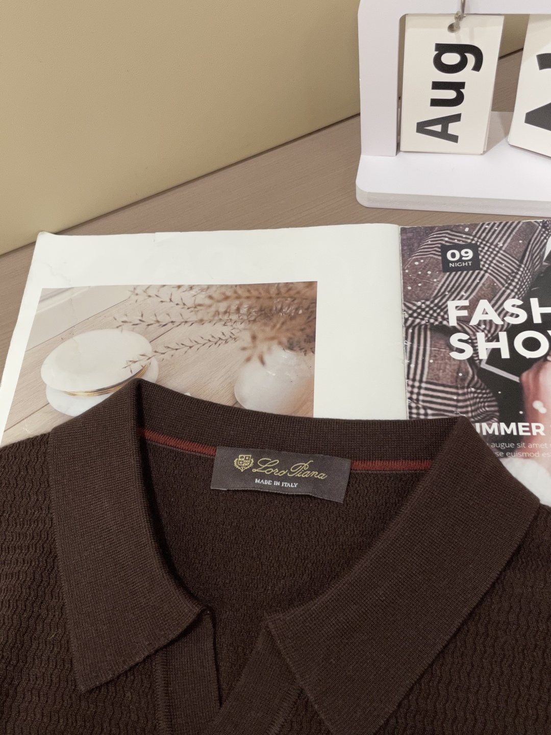 lP🆕家 2025春夏最新男士无纽扣翻领长袖针织衫，精选羊毛羊绒混纺面料制成， 80支超柔织物，14针密