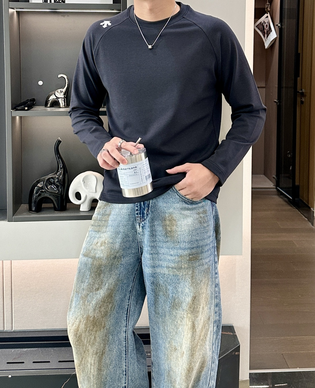 迪桑特 2025ss新品时尚休闲单穿商务高档材质长袖舒适保暖！抗起球👍🏼不刺激皮肤，可贴身穿，奢华经典元