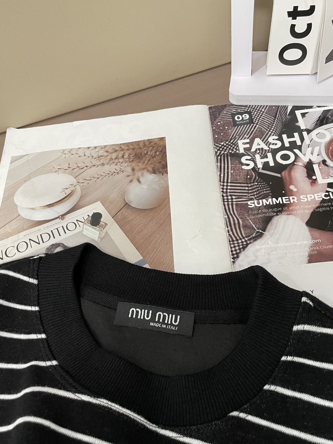 2025SS miumiu秋冬新款条纹长袖 爆款定制纯棉面料 重工洗水，面料舒适🈶️质感 码数：M-2X