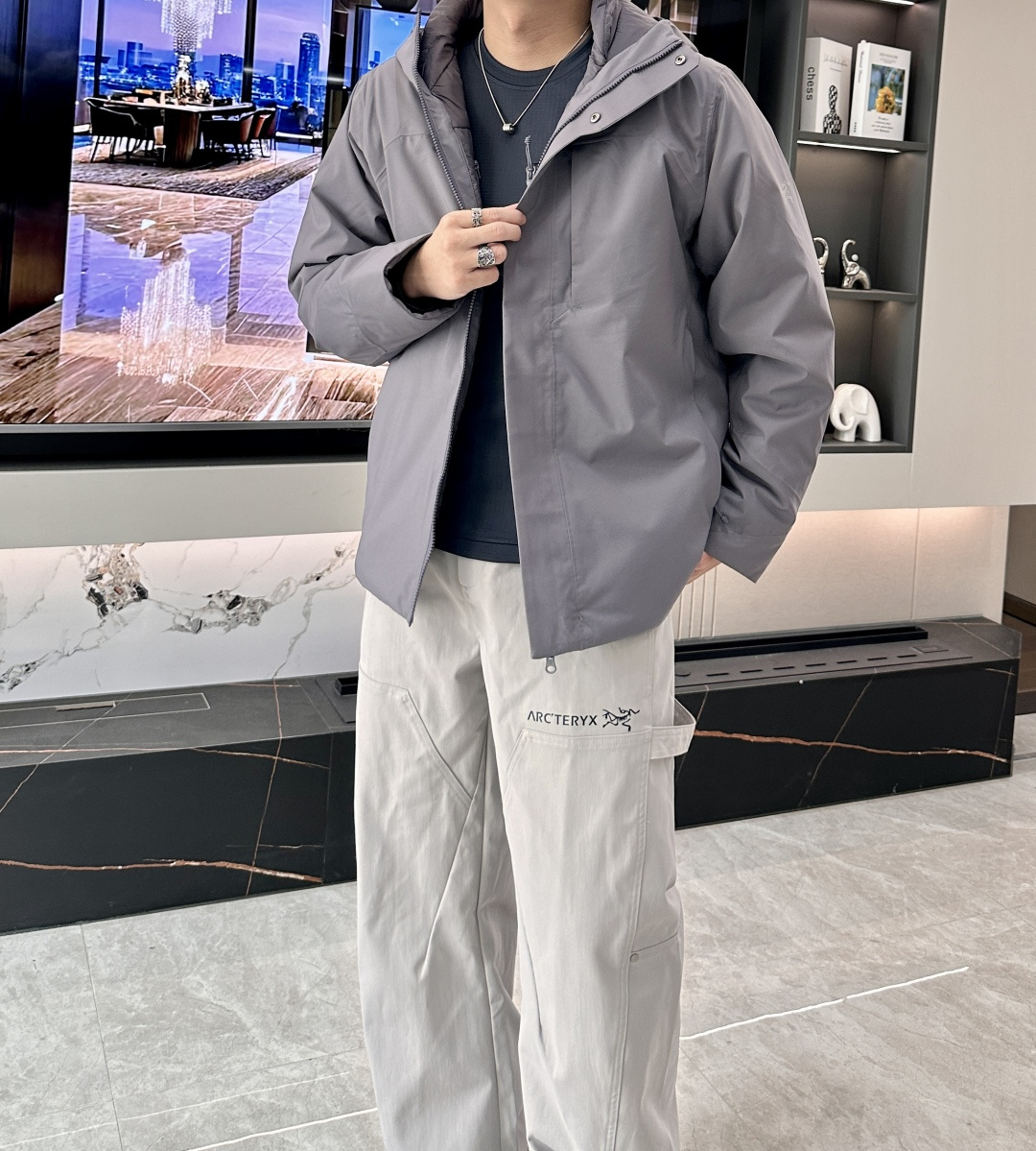 始祖鸟-官网同款，市场最高版本；软壳系列，2025秋冬新款棉衣外套，里面加厚加绒保暖性更强/面料选用爽滑