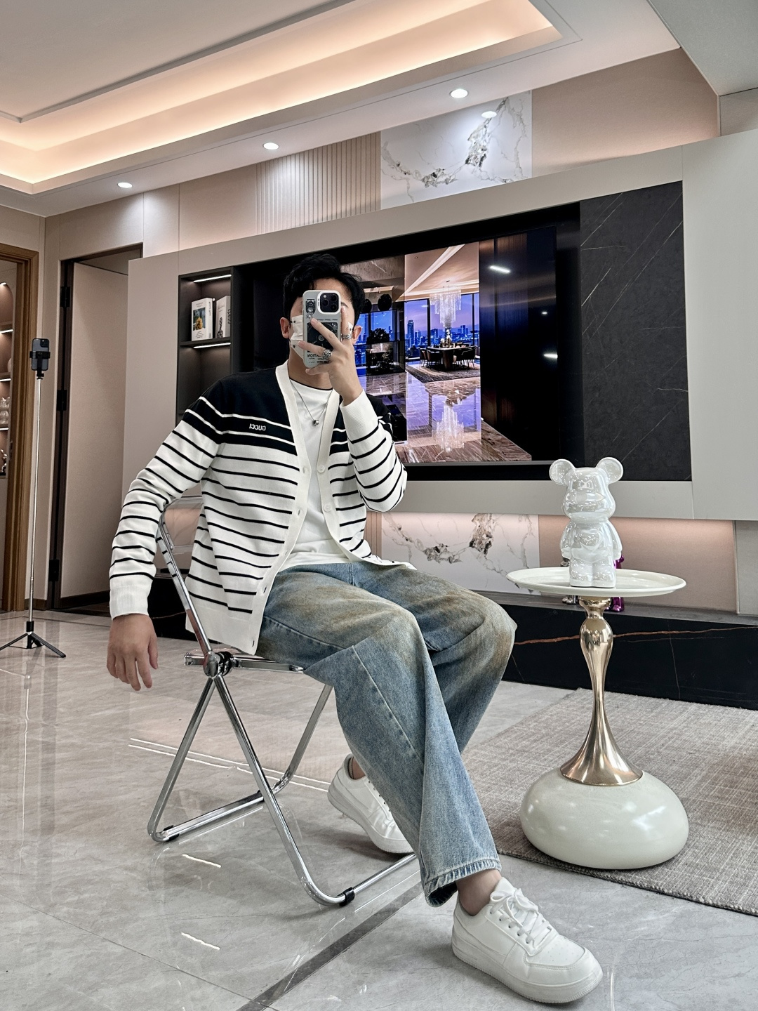 Gucc 2025秋冬新款/针织开衫毛衣休闲百搭男女同款年度最高逼格神级单品，真材实料打造无敌口碑，时髦