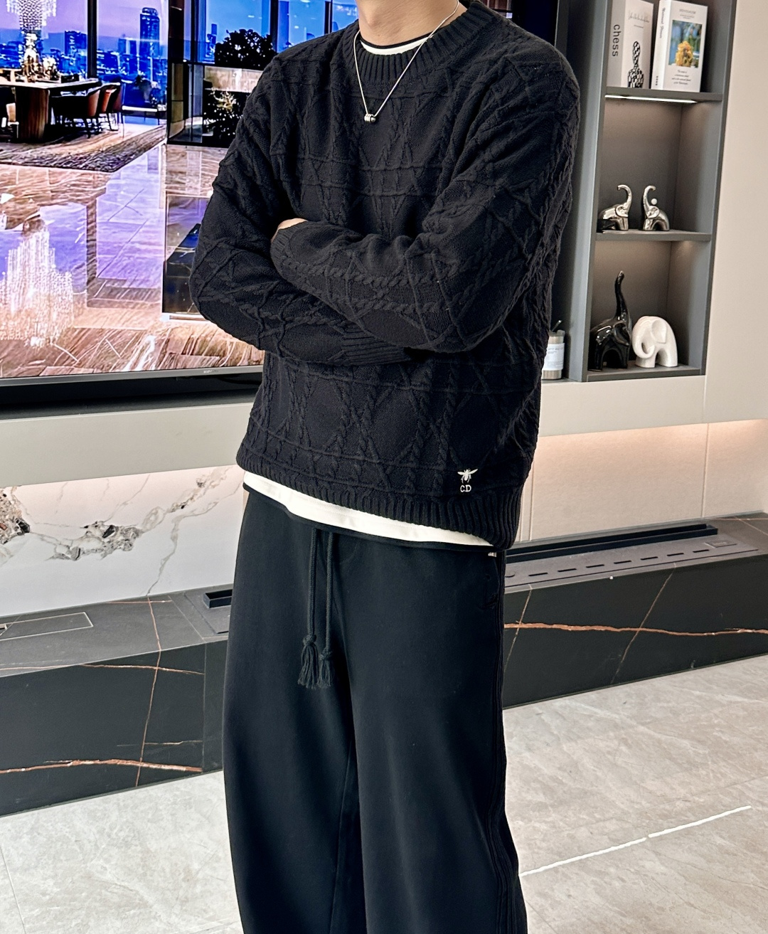 NO:655441,. Dior sweater latest autumn and winter series, 1:1 top replica at the counter, all in good condition!  Thick style, a must-have item for fashionistas!  Those who know the goods should hurry up and start, the fabric is wool, the size is M~3XL., dior, sweaters, alexander wang19860909. Dior 毛衣 秋冬最新系列,专柜1:1顶级复刻,全品相！加厚款,潮人必备单品！懂货的老铁赶紧下手,面料羊毛 尺码M~3XL.,,dior,sweaters,alexander wang,Men's clothing