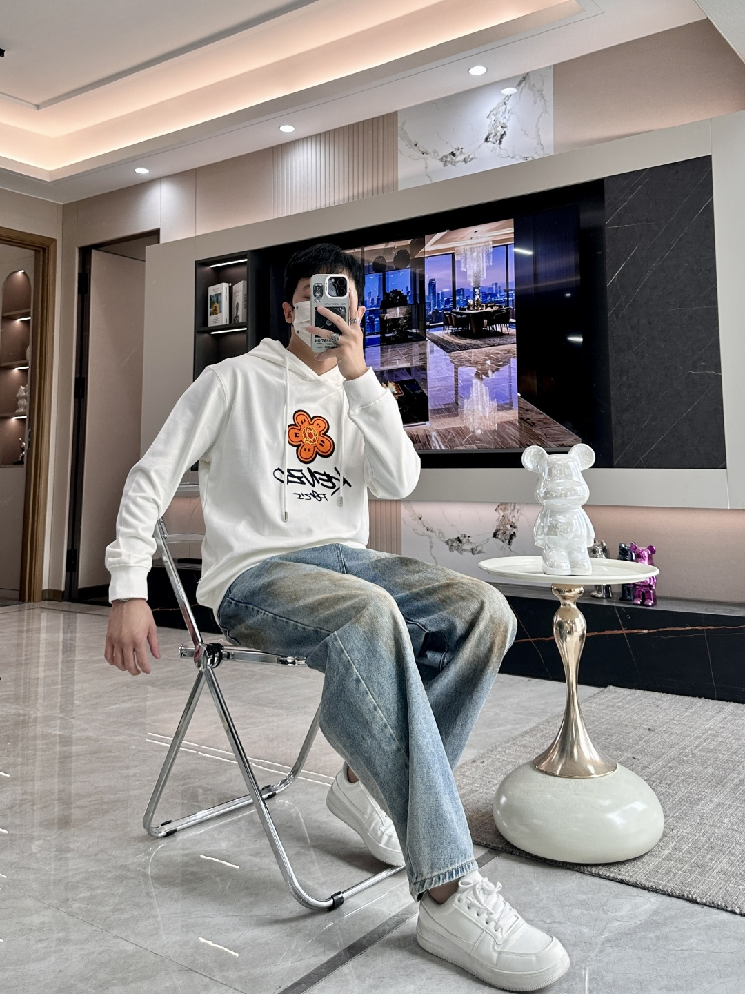 KENZO套头连帽卫衣；经典套头男女同款，简约大气系列单品，低调奢华大气百搭款！卫衣选用客供100%高克