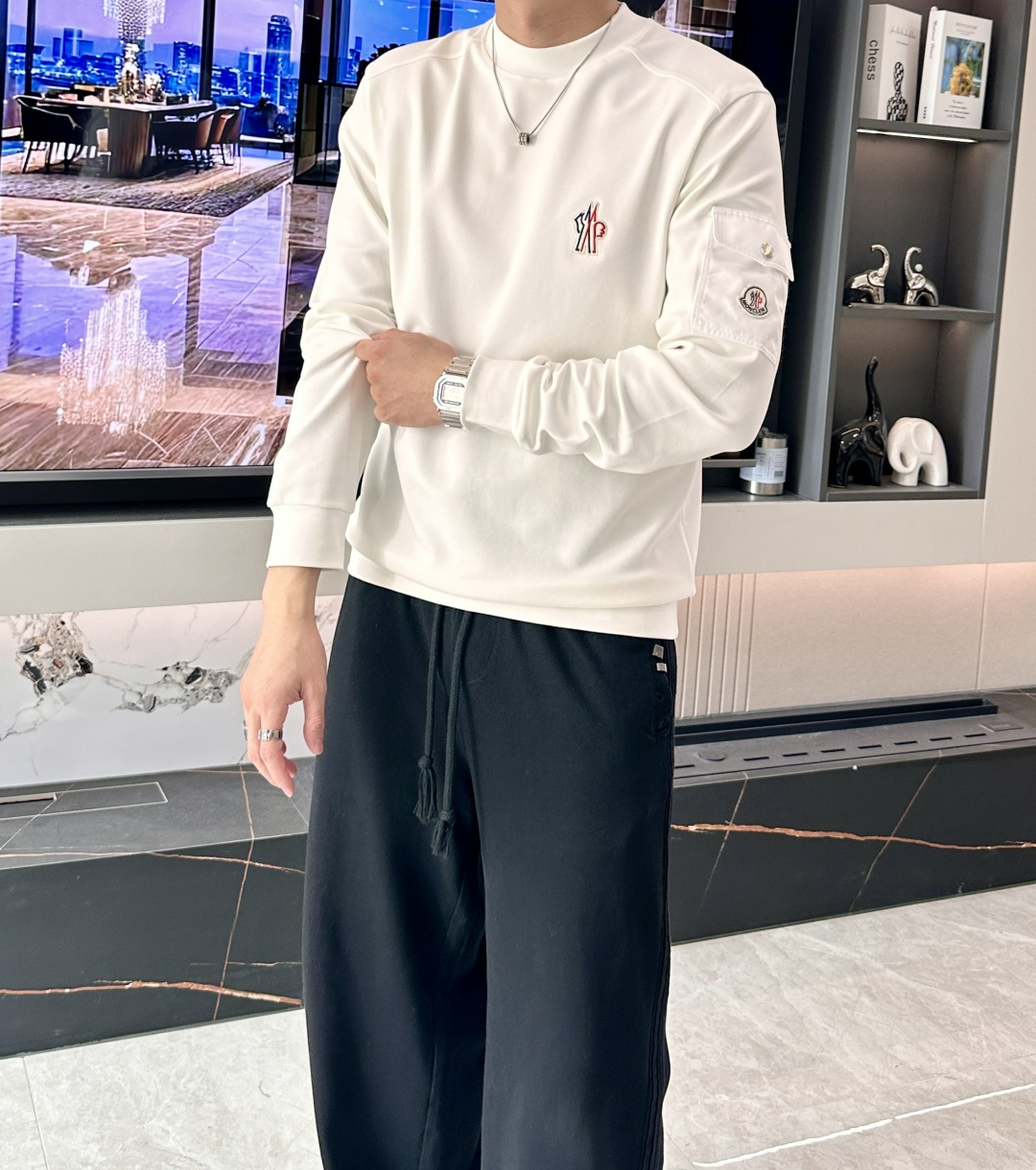 蒙口 2025秋冬新款长袖，定制面料，独特工艺logo，舒适性与透气性兼优，柔软抗皱弹性和垂性极佳，无论