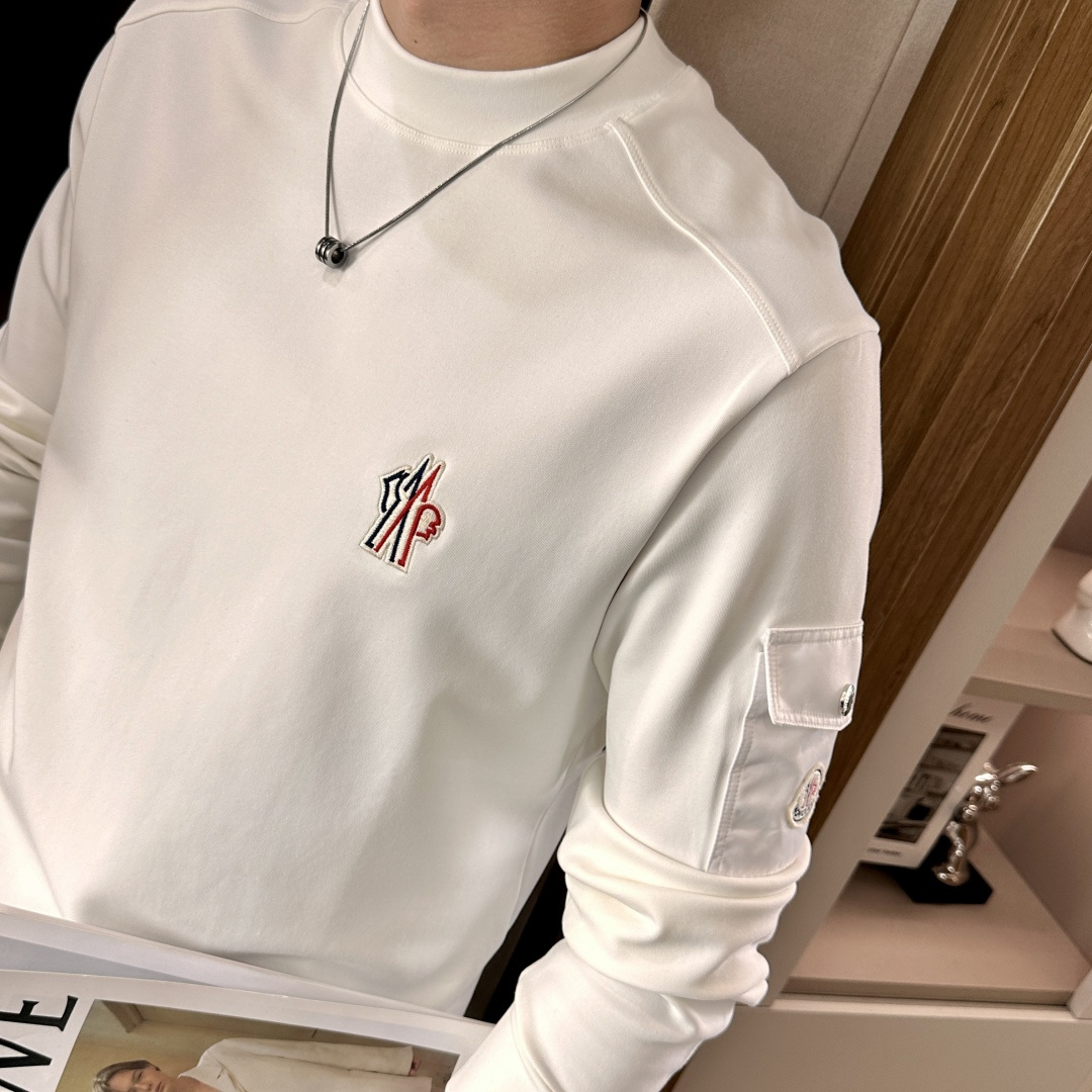 蒙口 2025秋冬新款长袖，定制面料，独特工艺logo，舒适性与透气性兼优，柔软抗皱弹性和垂性极佳，无论