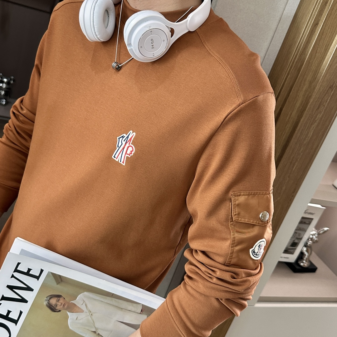 蒙口 2025秋冬新款长袖，定制面料，独特工艺logo，舒适性与透气性兼优，柔软抗皱弹性和垂性极佳，无论