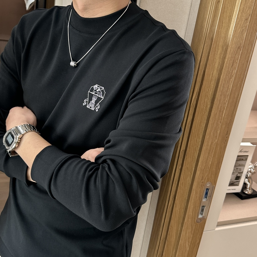 BC 2025秋冬新款长袖，定制面料，独特工艺logo，舒适性与透气性兼优，柔软抗皱弹性和垂性极佳，无论