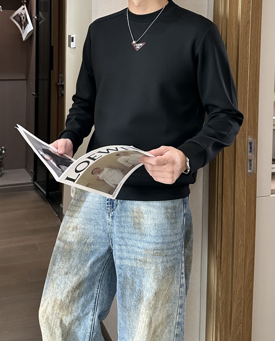 Prad 2025秋冬新款长袖，定制面料，独特工艺logo，舒适性与透气性兼优，柔软抗皱弹性和垂性极佳，