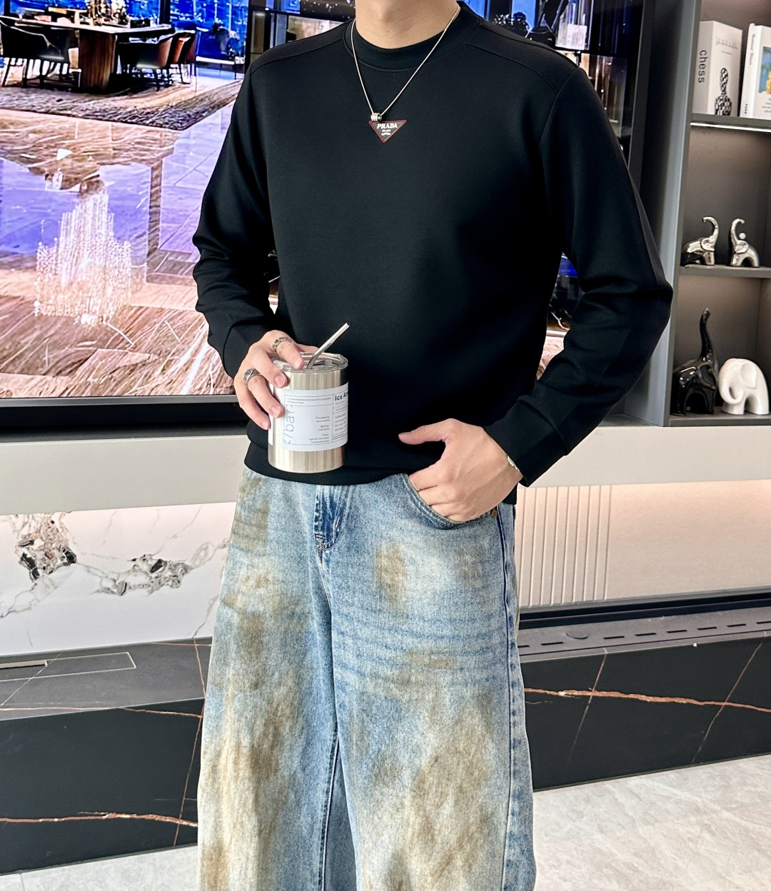 Prad 2025秋冬新款长袖，定制面料，独特工艺logo，舒适性与透气性兼优，柔软抗皱弹性和垂性极佳，