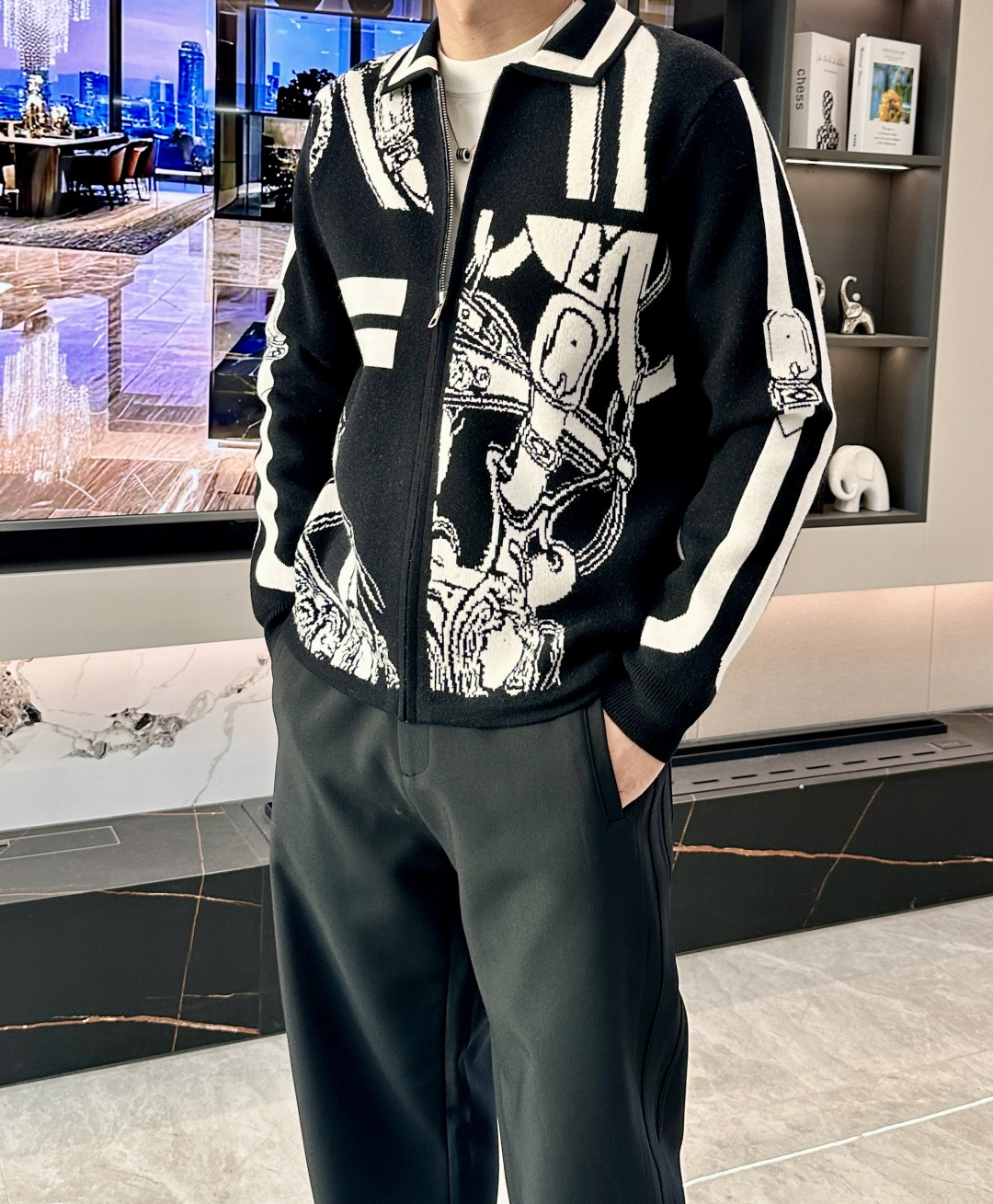 NO:625518,. AIS hot style 2025 autumn and winter, advanced customization, full of urban style, thickened cardigan sweater. Made of imported wool blended fabric, soft and delicate. Men's wardrobe is indispensable with basic models, which can be used to match various clothing anytime and anywhere to meet your daily life needs. The design of the clothes is very simple, dear friends, hurry up and get it!  Size M-XXXL,,sweaters,alexander wang19860909. 爱仕 爆款 2025秋冬 高级定制 都市风十足 加厚款开衫毛衣. 采用进口羊毛混纺面料 柔软细腻 男人的衣柜都少不了基础款,随时随地都可以拿来搭配各种服饰 满足您日常生活需求 .衣服设计非常的简洁 , 亲们赶紧入手！ 尺码M-XXXL,,sweaters,alexander wang,Men's clothing