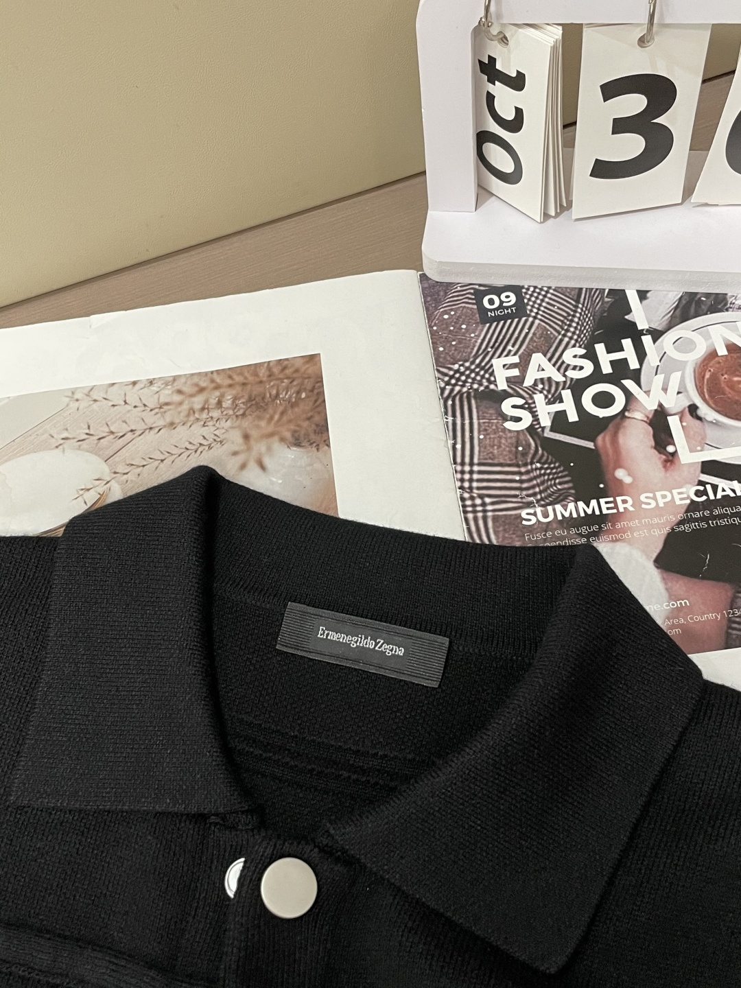 杰尼亚 2025年秋冬最新男士全羊毛翻领夹克，按扣全开身短款夹克款型，精选德国进口精纺羊毛匠心制成，整衣