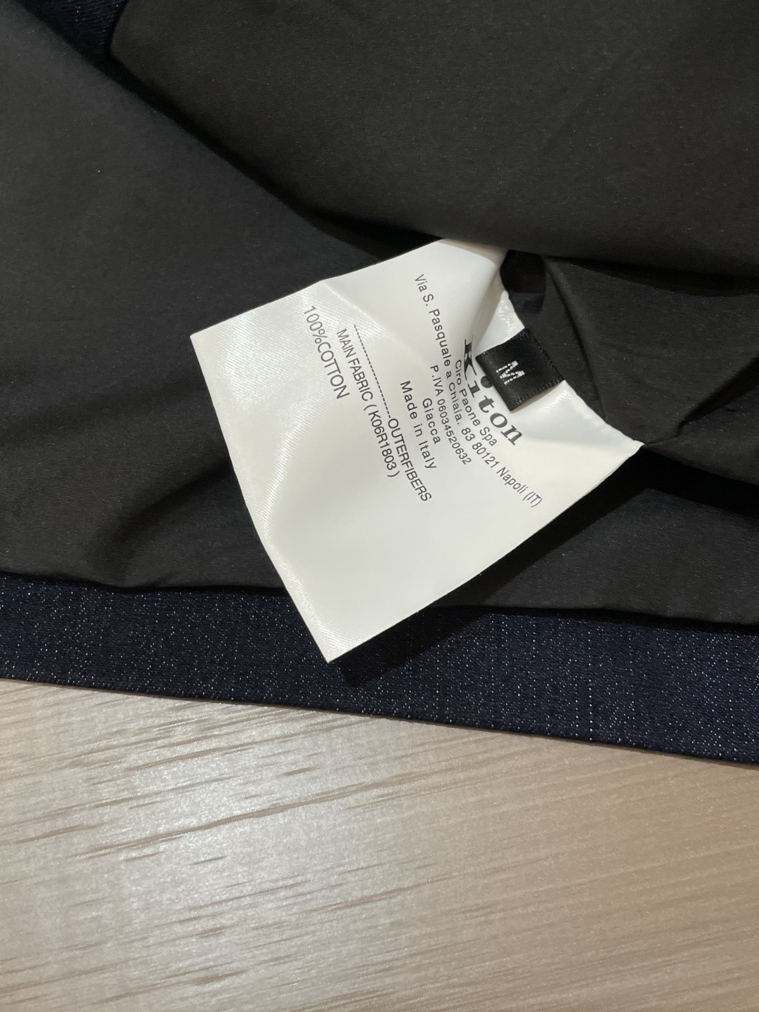 -【新品】贸易公司渠道货,意大利原厂出品.2025秋冬新款Kiton奇顿羊毛混纺男士运动休闲连帽夹克外套