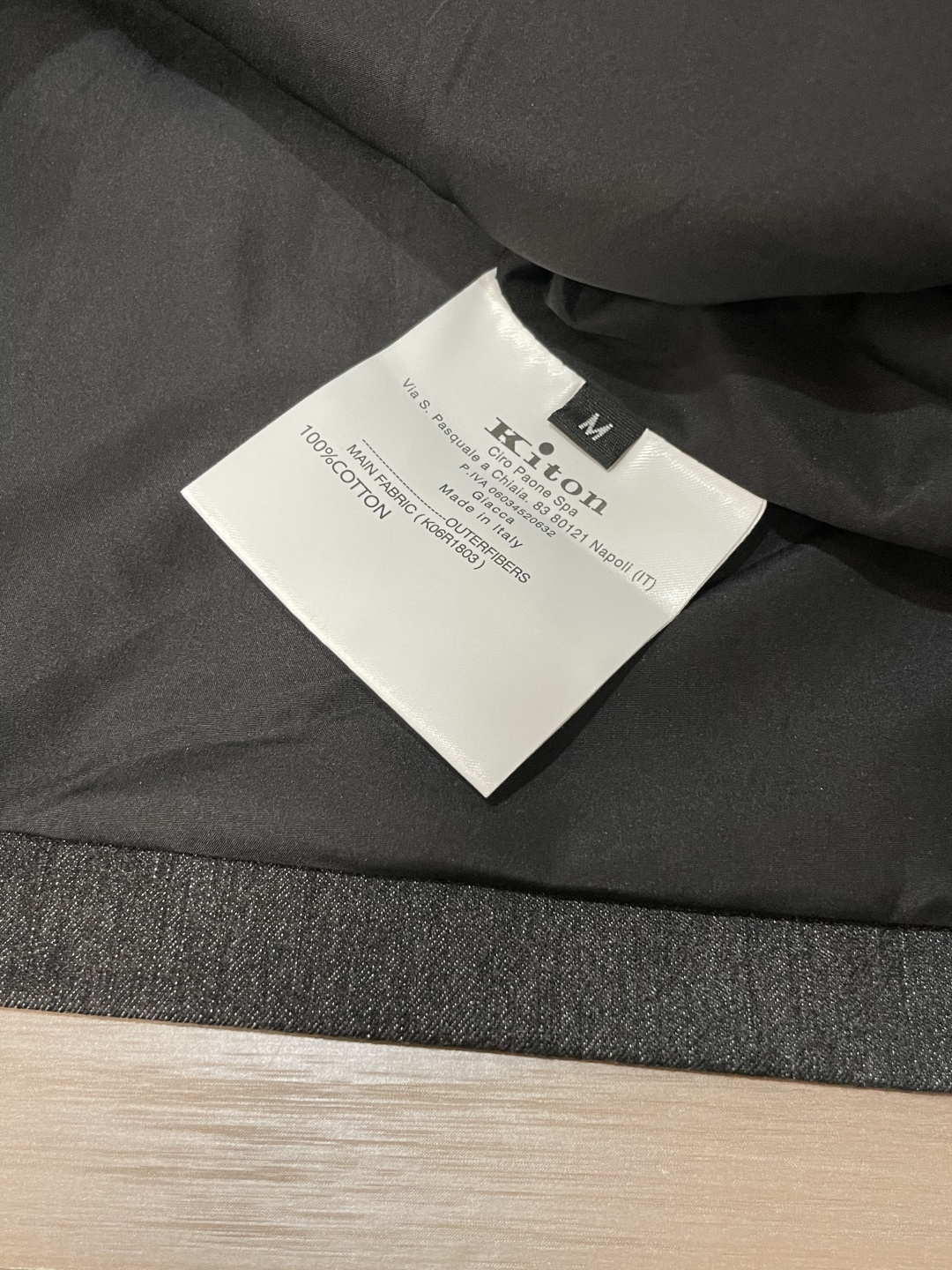 【新品】贸易公司渠道货,意大利原厂出品.2025秋冬新款Kiton奇顿羊毛混纺男士运动休闲连帽夹克外套.