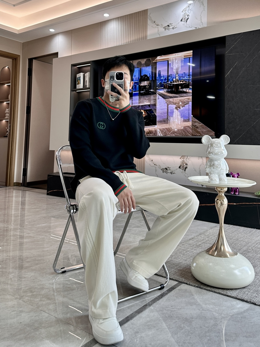 Gucc 重磅推荐！2025aw秋冬新款 专柜同步 时尚经典针织衫 秋冬必备款 采用针织衫加厚毛衣，精致