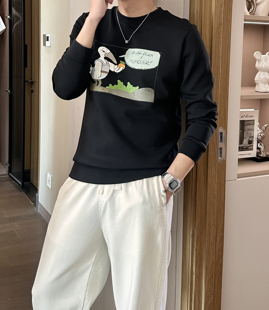 蒙口 2025秋冬新款长袖，定制面料，独特工艺logo，舒适性与透气性兼优，柔软抗皱弹性和垂性极佳，无论