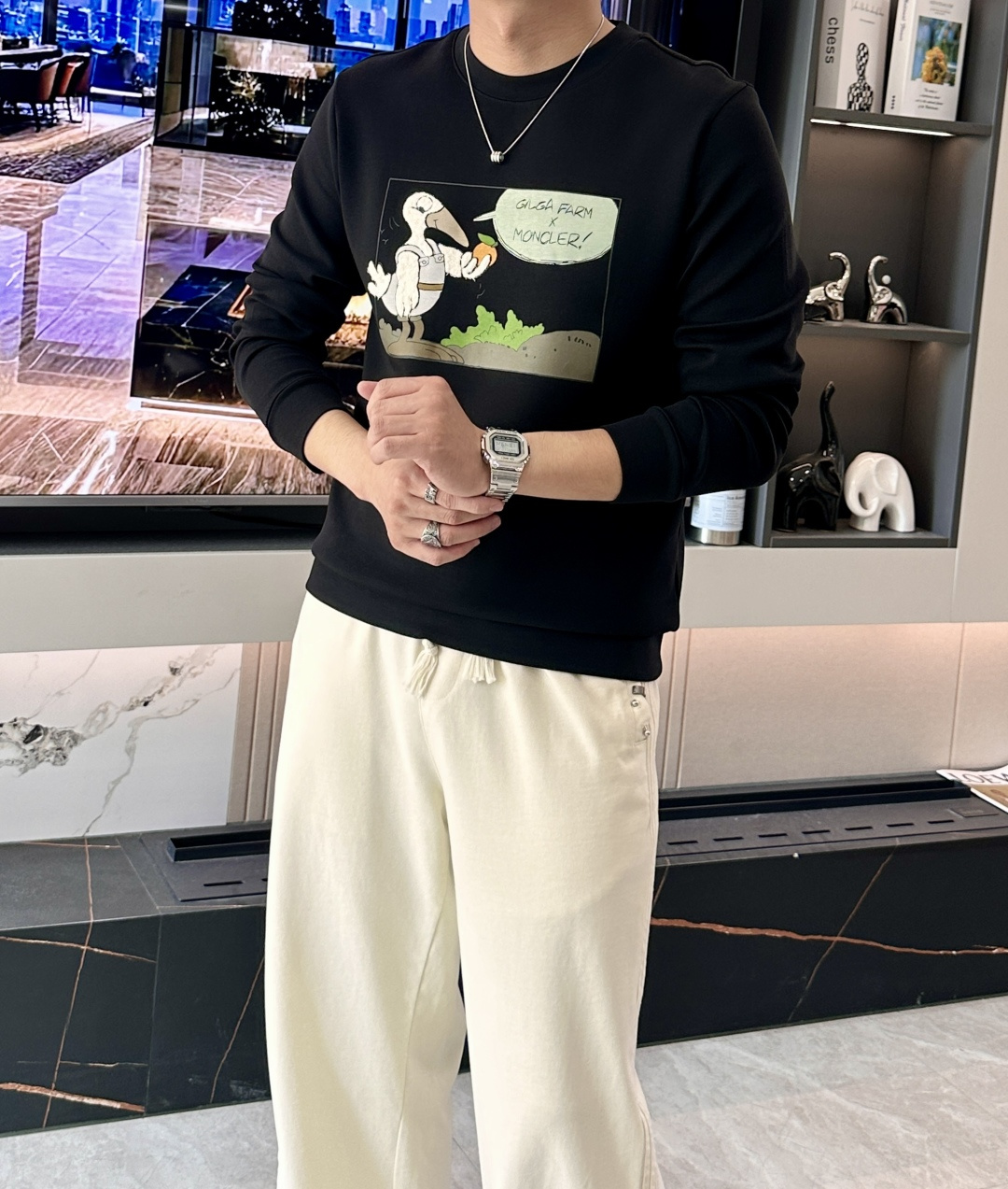 蒙口 2025秋冬新款长袖，定制面料，独特工艺logo，舒适性与透气性兼优，柔软抗皱弹性和垂性极佳，无论