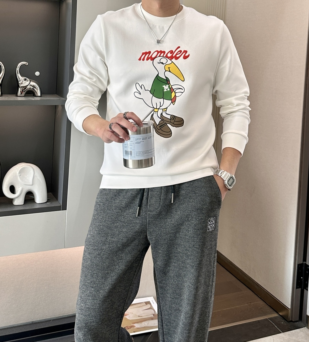 蒙口 2025秋冬新款长袖，定制面料，独特工艺logo，舒适性与透气性兼优，柔软抗皱弹性和垂性极佳，无论