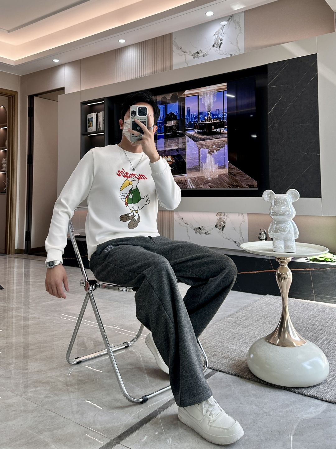 蒙口 2025秋冬新款长袖，定制面料，独特工艺logo，舒适性与透气性兼优，柔软抗皱弹性和垂性极佳，无论