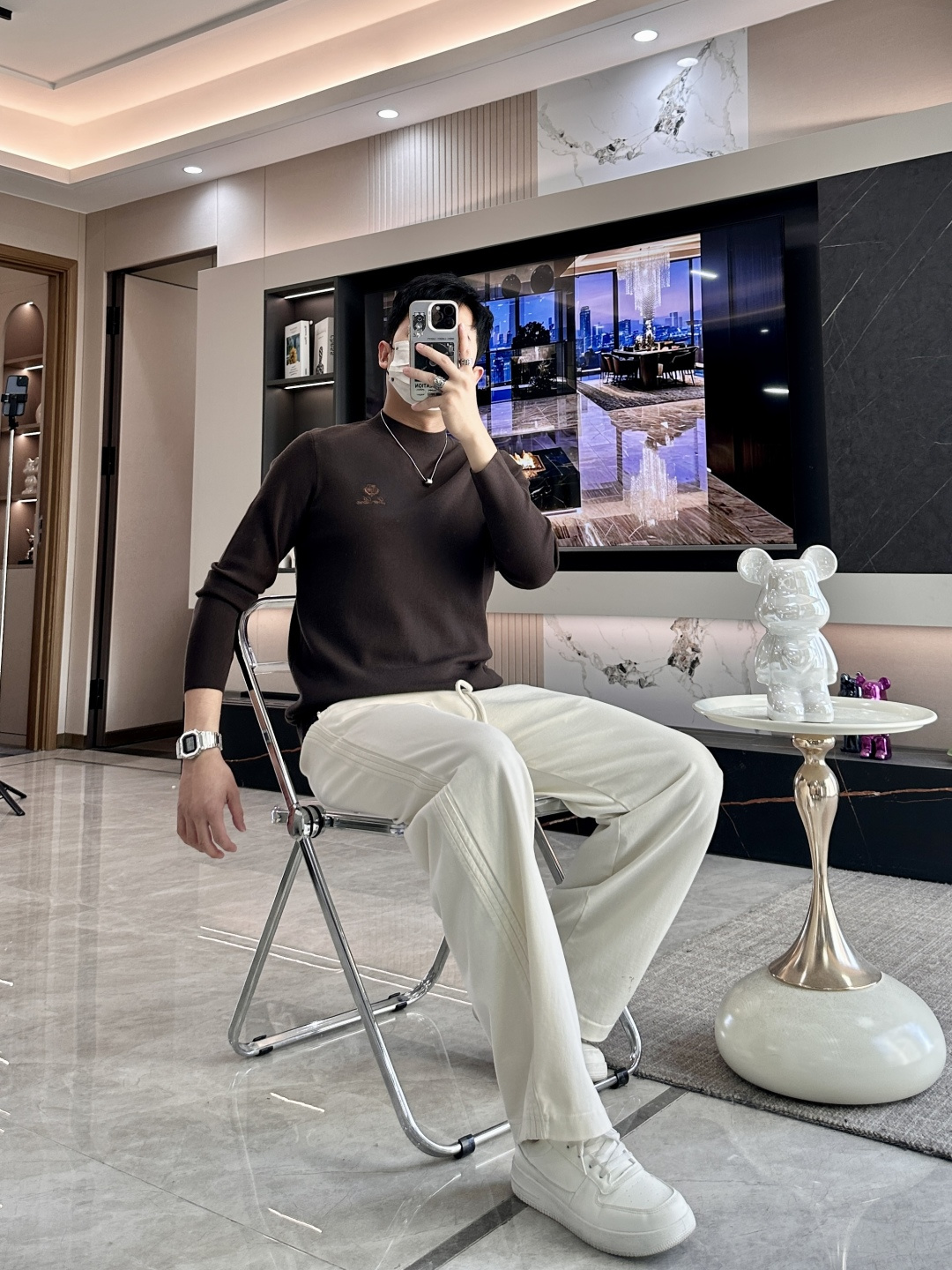 lP🆕 重磅推荐！2025aw秋冬新款 专柜同步 时尚经典基础款针织衫 秋冬必备款 采用针织衫加厚毛衣，