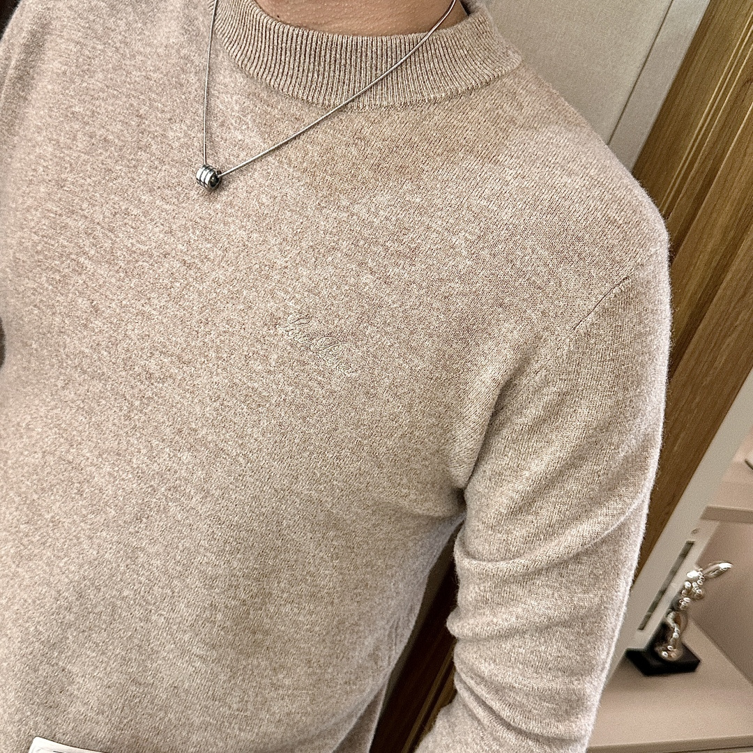 lp🆕 重磅推荐！2025aw秋冬新款 100%绵羊毛 专柜同步 时尚经典基础款针织衫 秋冬必备款 采用