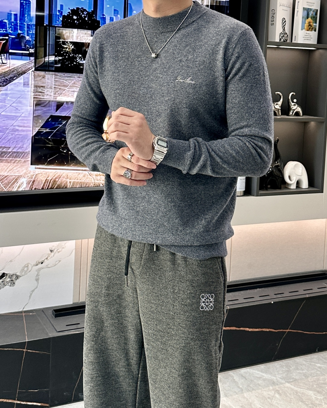 lp🆕 重磅推荐！2025aw秋冬新款 100%绵羊毛 专柜同步 时尚经典基础款针织衫 秋冬必备款 采用