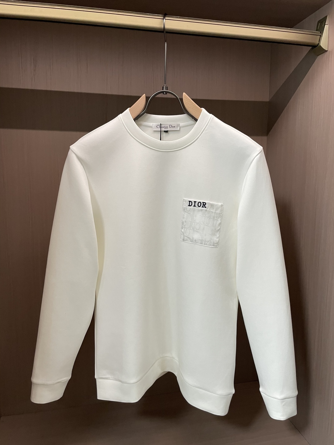 🌾 Dior 圆领套头卫衣；经典套头男女同款，简约大气系列单品，低调奢华大气百搭款！卫衣选用客供100%