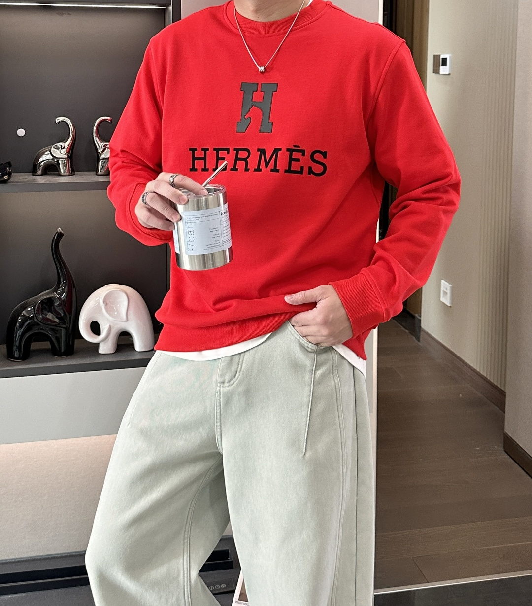 爱🐎仕/2025秋冬新品 定制顶级卫衣棉，面料特别有质感，冬季必备单品，保暖性好。男女通穿，细节到位，版