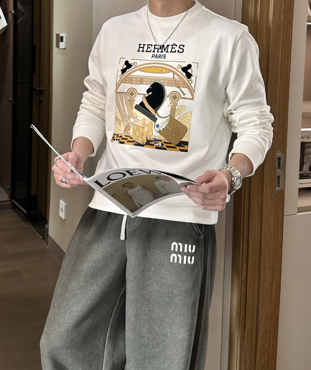 爱🐎仕/2025秋冬新品 定制顶级卫衣棉，面料特别有质感，冬季必备单品，保暖性好。男女通穿，细节到位，版