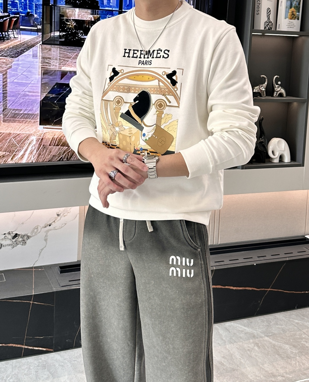 爱🐎仕/2025秋冬新品 定制顶级卫衣棉，面料特别有质感，冬季必备单品，保暖性好。男女通穿，细节到位，版