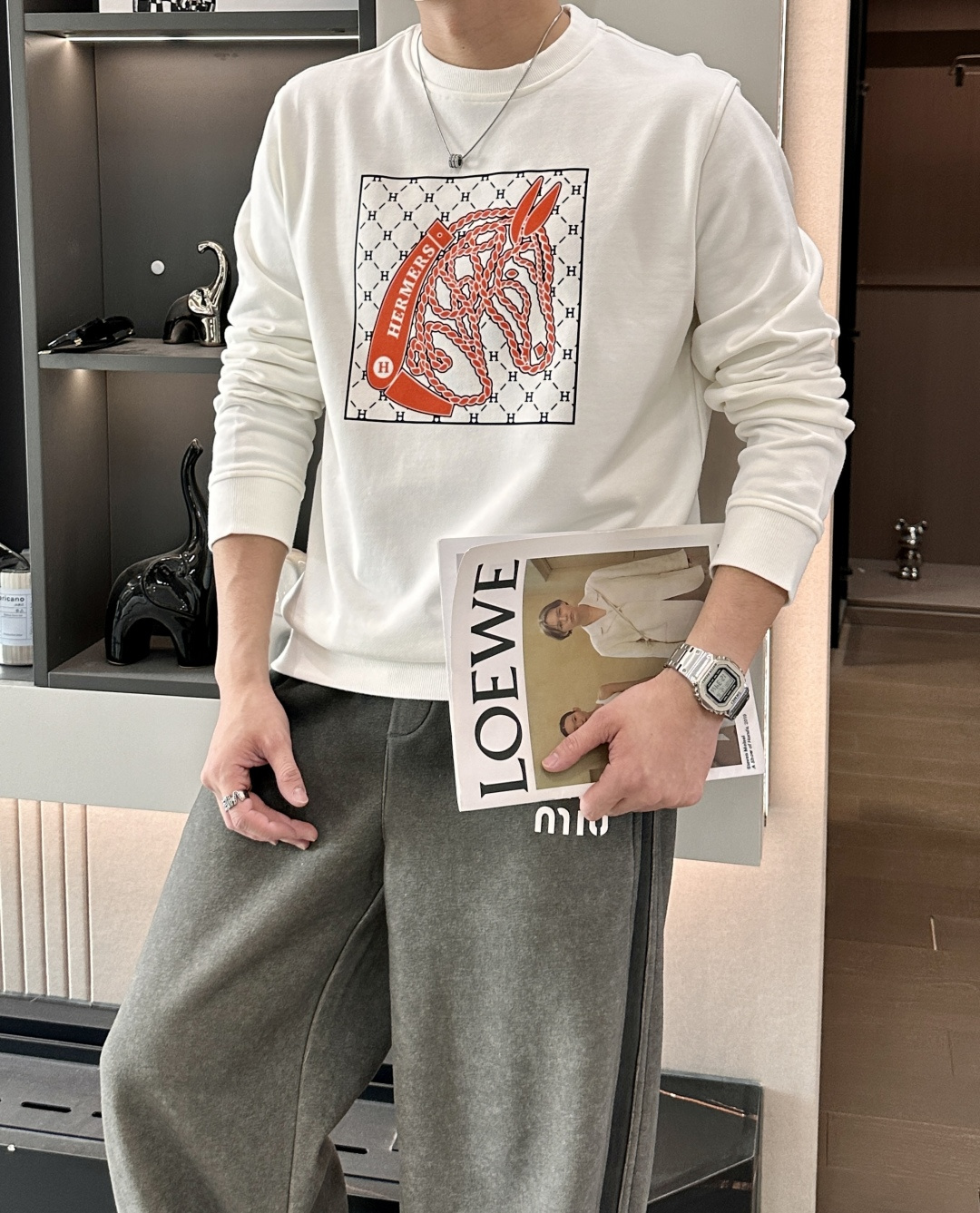 爱🐎仕/2025秋冬新品 定制顶级卫衣棉，面料特别有质感，冬季必备单品，保暖性好。男女通穿，细节到位，版