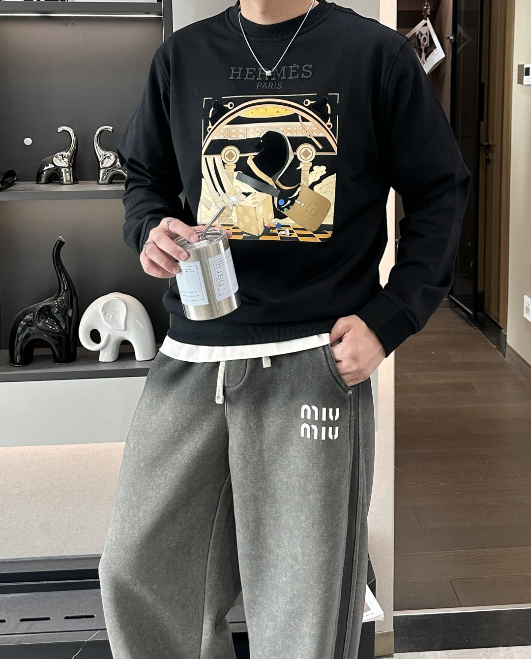 爱🐎仕/2025秋冬新品 定制顶级卫衣棉，面料特别有质感，冬季必备单品，保暖性好。男女通穿，细节到位，版