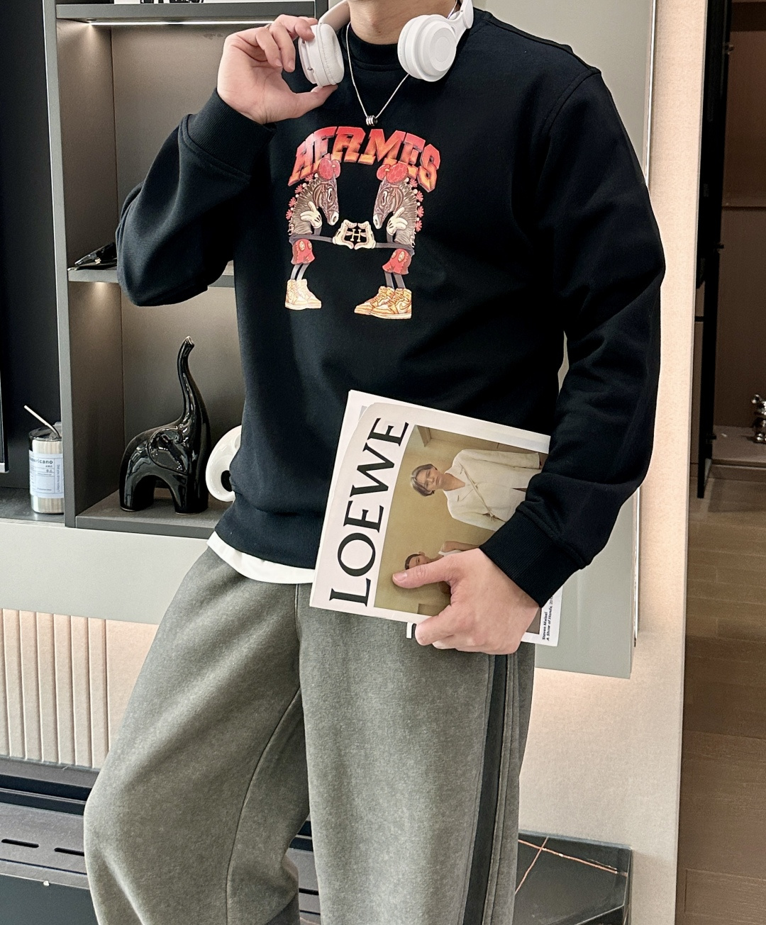 爱🐎仕/2025秋冬新品 定制顶级卫衣棉，面料特别有质感，冬季必备单品，保暖性好。男女通穿，细节到位，版