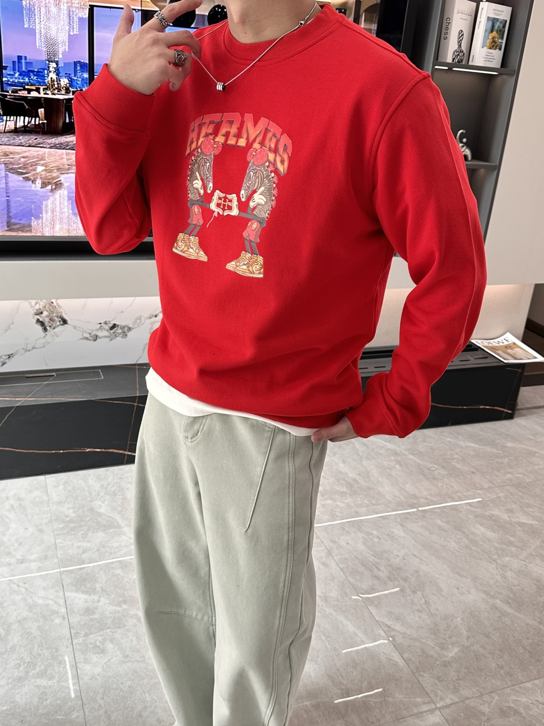 爱🐎仕/2025秋冬新品 定制顶级卫衣棉，面料特别有质感，冬季必备单品，保暖性好。男女通穿，细节到位，版