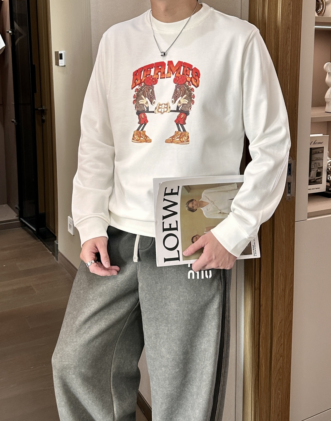 爱🐎仕/2025秋冬新品 定制顶级卫衣棉，面料特别有质感，冬季必备单品，保暖性好。男女通穿，细节到位，版