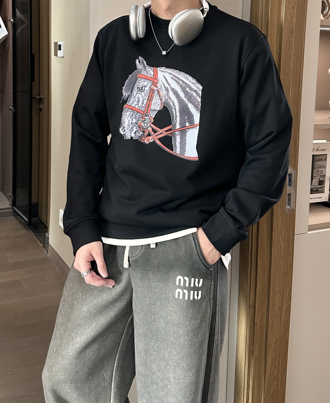 爱🐎仕/2025秋冬新品 定制顶级卫衣棉，面料特别有质感，冬季必备单品，保暖性好。男女通穿，细节到位，版